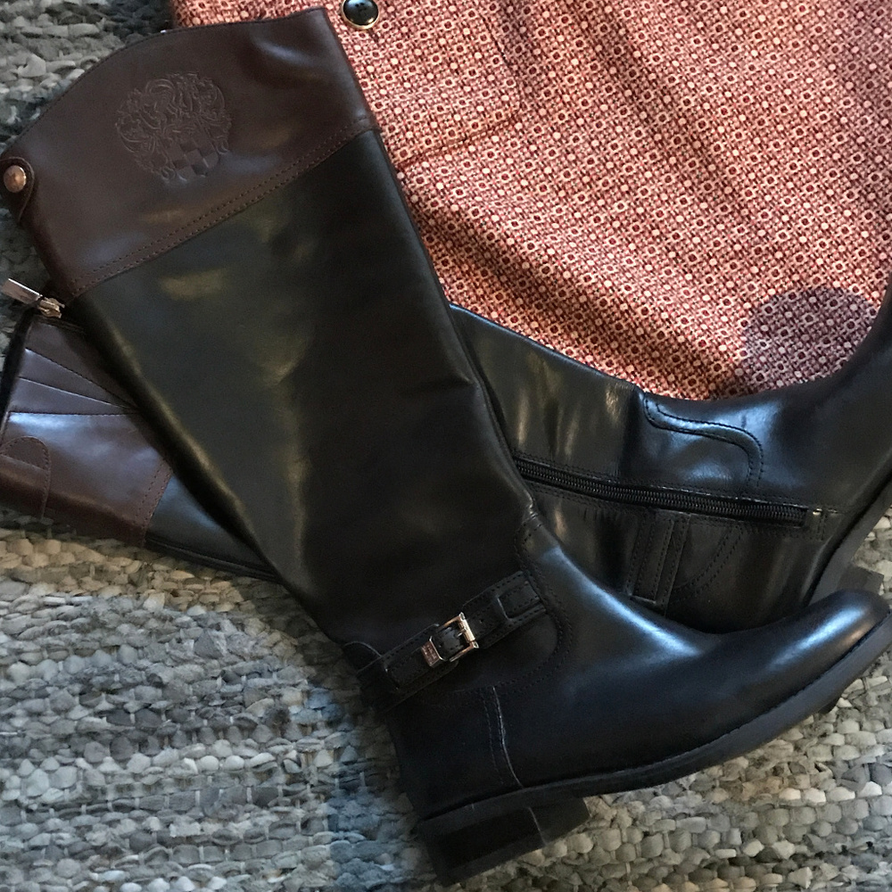 NWT Vince Camuto Kable Wide Calf Riding Boots - 6